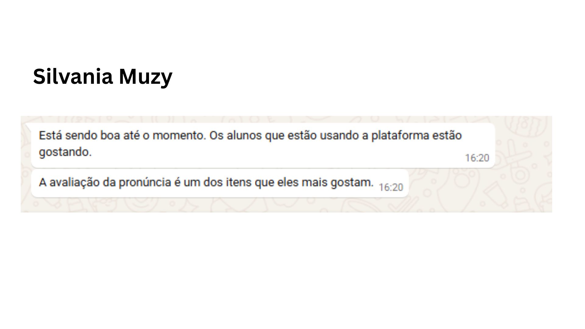 Cassiane testimonial screenshot