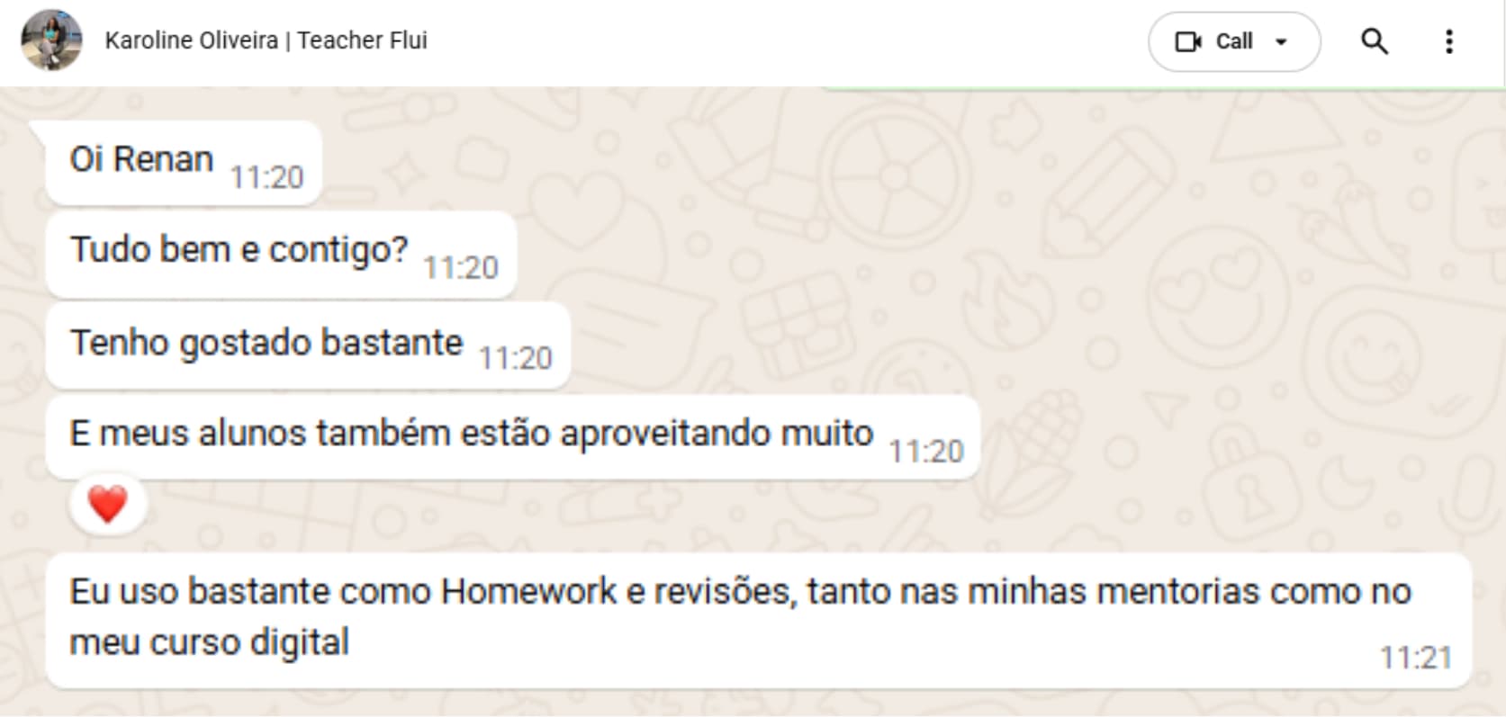 Karoline testimonial