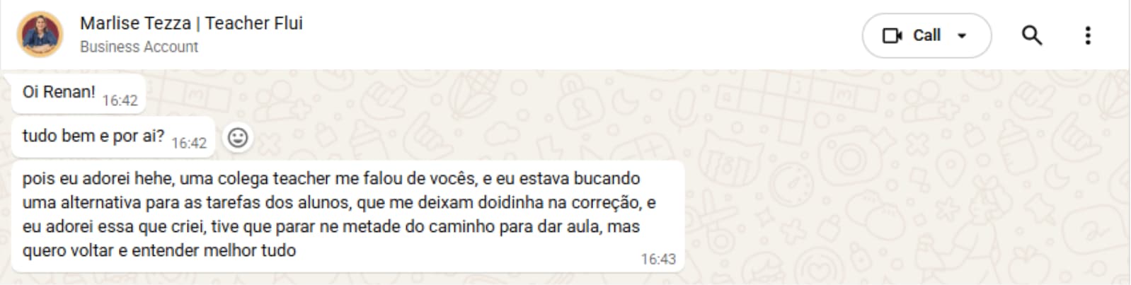 Marlise Tezza testimonial