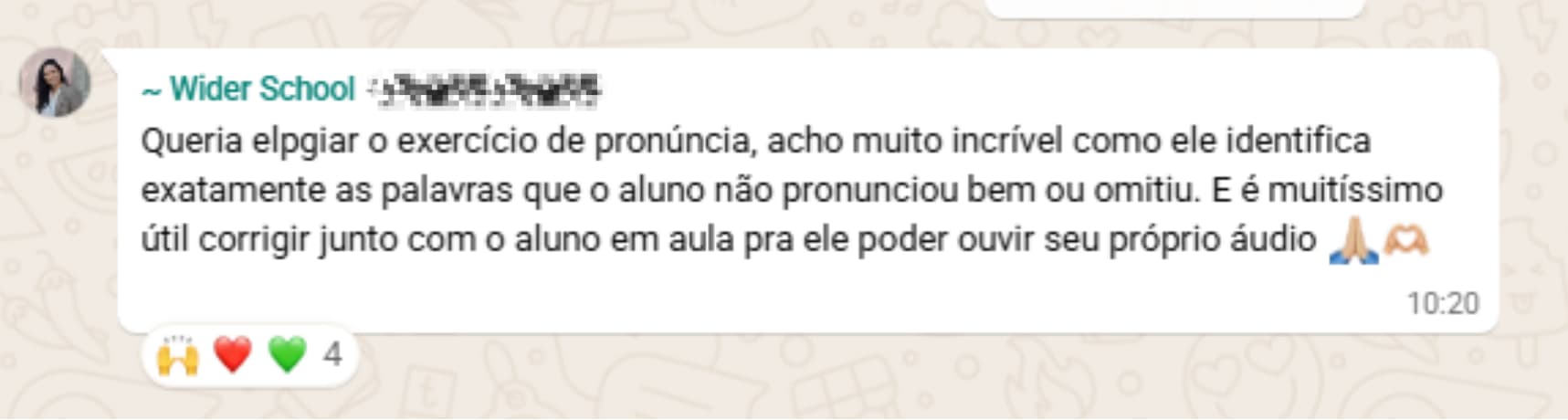 Wider School testimonial